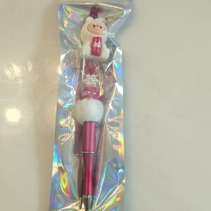 ⭐5/$25-Coca-Cola Pink Pen with Bear Topper